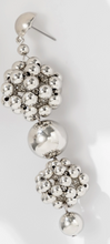 Load image into Gallery viewer, Earrings - The Classic Drop Resin Beaded - Silver
