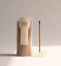 Load image into Gallery viewer, Incense - Glass Jar with Sticks and Lid Holder - Haze Cotton & Teak Scent