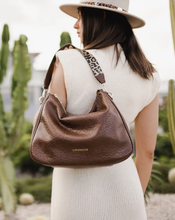 Load image into Gallery viewer, Handbag- Vegan Leather Additional Leopard Print Strap - Remi Cocoa