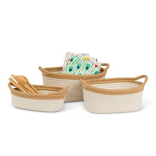 Load image into Gallery viewer, Baskets -  Oval Cotton/Jute Rope