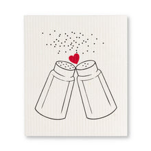 Load image into Gallery viewer, Amazing Swedish Dishcloth Set - Biodegradable & Eco-Friendly Inscribed "This Kitchen is Seasoned with Love" (Set of 2)
