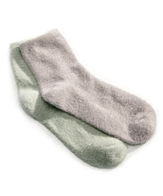 Load image into Gallery viewer, Soothe and comfort feet with these soft socks infused with moisturizing aloe vera and essential oil fragrances. With a luxurious feel and relaxing scent, these socks are perfect for pulling on after a long day.  3 Scents to Choose from:  Lavender Peppermint Aloe Nylon, Polyester, Spandex. One size fits most. Machine Washable.