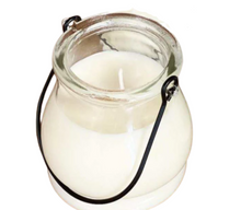 Load image into Gallery viewer, Candle - Reusable Summer Nights Glass Jar Soy Wax Lantern - Indoor/Outdoor Use - Lemongrass/Eucalyptus Scent