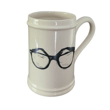 Load image into Gallery viewer, Add to your drinkware collection with these unique beige ceramic beer steins.  Perfect for entertaining on the patio or cottage deck, or chilling in front of the tv.  Pair them with your favourite bottle for a great Father's Day, Birthday or Just Because gift.  3 styles to choose from. Sunglasses:  18oz  Material:  Ceramic