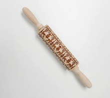 Load image into Gallery viewer, Holiday Kitchen - Winter Embossed Wooden Rolling Pin