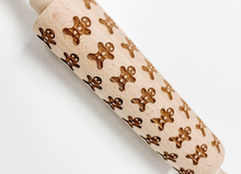 Load image into Gallery viewer, Holiday Kitchen - Winter Embossed Wooden Rolling Pin