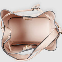 Load image into Gallery viewer, Complete with a drawstring closure, the Sasha is perfect for your next brunch with the girls, or a day out on the town. Wear it your way and sling over your shoulder for a more casual look or carry by her top handle for a dressier option. Features: 1 Slip Pocket Internal lining - Vegan Leather Extension strap: 114-128cm Adjustable Detachable Closure: Magnetic Clasp with Draw String Material: Vegan Leather Hardware: Light Gold Dimensions: W26 x H23 x D14 cm