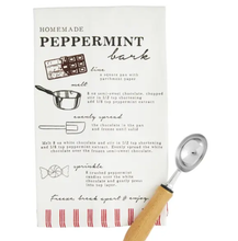 Load image into Gallery viewer, Holiday Kitchen - Mud Pie Towel with Cookie Recipe & Wooden Scoop Set