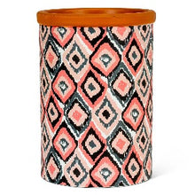 Load image into Gallery viewer, Keep the vintage cool with a touch of European flair in this stylish Tall Diamond Wine Cooler. Crafted out of terracotta and decorated with a unique diagonal pattern reminiscent of the trendiest European designs, this fashion-forward cooler is the perfect complement to any get-together. Just add your favourite bottle for an elegant Birthday, Hostess, Father's Day, or Just Because Gift** Size: 7"H Capacity: O:4.5" Colour: Black/Grey/Pink Material: Terracotta