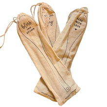 Load image into Gallery viewer, Kitchen Wooden Spoons  -  Includes Leather Hanging Strap & Muslin Bag - Inscribed