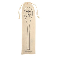 Load image into Gallery viewer, Kitchen Wooden Spoons  -  Includes Leather Hanging Strap & Muslin Bag - Inscribed