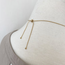 Load image into Gallery viewer, Necklace - Adjustable Silver Long Brushed Metal Chain with Silver &amp; Gold Brushed Pendant
