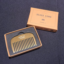 Load image into Gallery viewer, Beard Comb - Small Brass Plated - Inscribed
