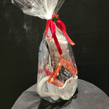 Load image into Gallery viewer, Holiday Kitchen - Mud Pie Santa Cookie Stash Dolomite Mug Hot Chocolate Gift Set
