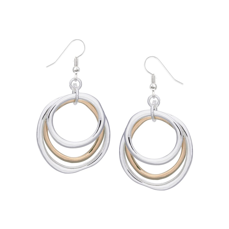 Fun and playful, these eyeshaped textured, multi irregular ring hoops are great for a night out.    2 Colours to choose from:  Silver/Gold Plated Silver/Silver Plated Details:  Gold/silver plated 1.75