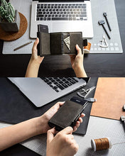 Load image into Gallery viewer, Men&#39;s Wallet - Vulkit* Credit Card RFID Blocking  - Vintage Dark Olive
