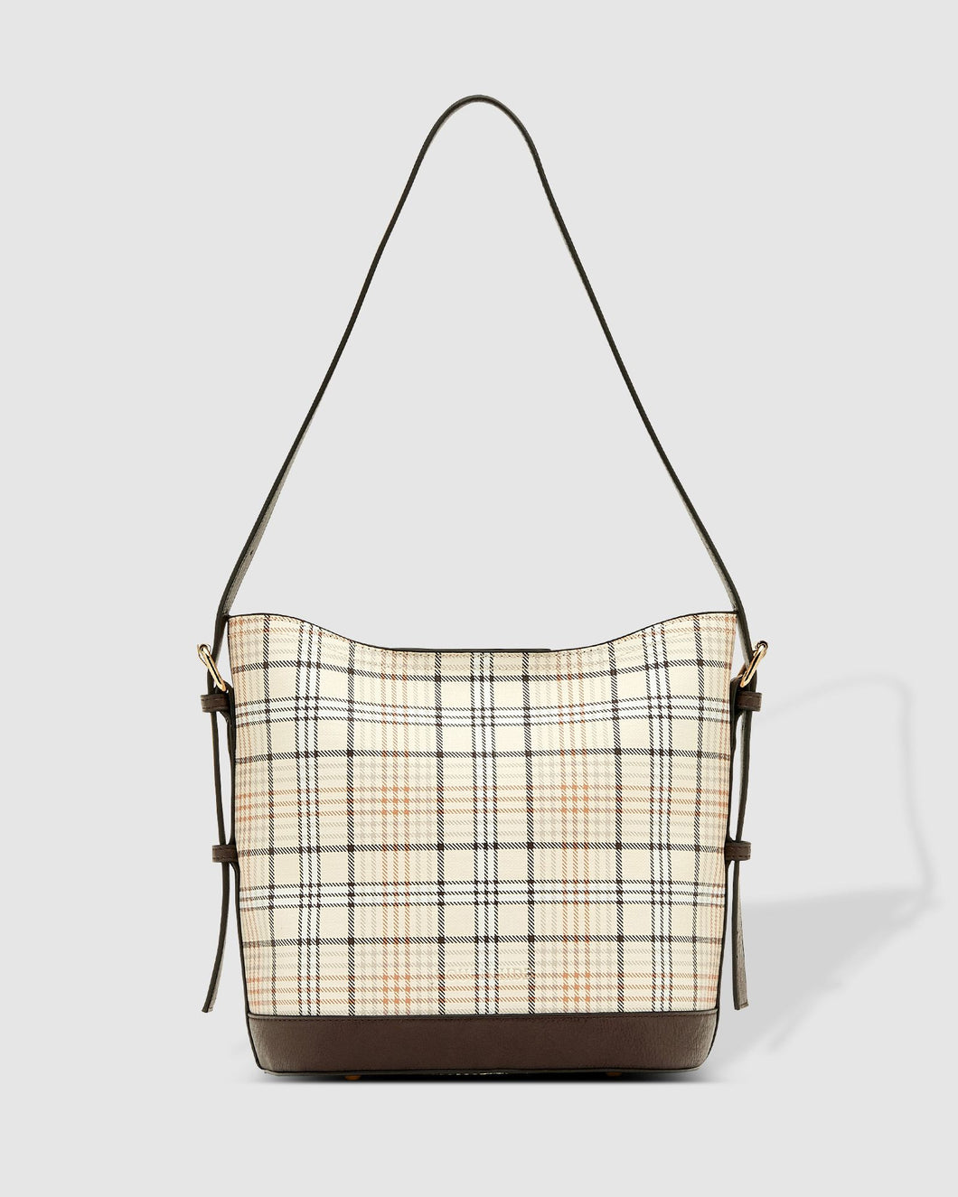 Handbag- Vegan Leather - Abbey Vanilla Plaid