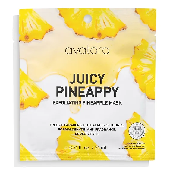 Face Mask  - Juicy Pineappy - Exfoliating Pineapple Sheet Mask Skin Care