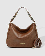 Load image into Gallery viewer, Handbag- Vegan Leather Additional Leopard Print Strap - Remi Cocoa
