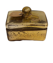 Load image into Gallery viewer, Holiday Decor - Candle - Mud Pie Mercury Glass Box with Lid - Gold - Frosted Fir Scent
