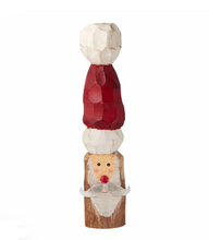 Load image into Gallery viewer, Holiday Decor - Mud Pie Hand Carved Santa Wood Sitter

