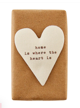 Load image into Gallery viewer, Kitchen Bar Hand Soap - Mud Pie Heart &quot;Home Is Where The Heart Is&quot;
