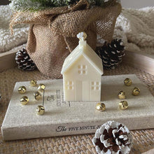 Load image into Gallery viewer, Holiday Decor - Candle - Soy Wax Christmas House with Bell
