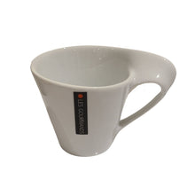 Load image into Gallery viewer, Bold and stylish, these Les Gourmands coffee mugs are the perfect addition to any kitchen. A very chic, contemporary collection styled in geometric shapes. 2 colours available Size: 200ml Material: Ceramic Shown: White mug
