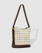 Load image into Gallery viewer, Handbag- Vegan Leather - Abbey Vanilla Plaid
