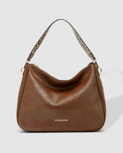 Load image into Gallery viewer, Handbag- Vegan Leather Additional Leopard Print Strap - Remi Cocoa
