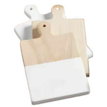 Load image into Gallery viewer, Charcuterie Board  - Mud Pie Mini Rectangular Serving Paulownia Wood
