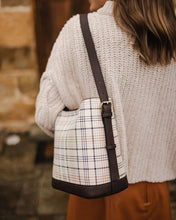 Load image into Gallery viewer, Handbag- Vegan Leather - Abbey Vanilla Plaid
