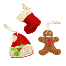 Load image into Gallery viewer, Holiday Kitchen - Tag Natural Loofah Kitchen Scrubber
