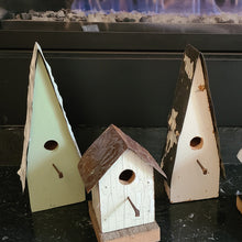 Load image into Gallery viewer, Birdhouse - Decorative Wooden A-Frame - Green
