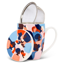Load image into Gallery viewer, Mugs - Covered with Strainer- Diversity - 3 piece set
