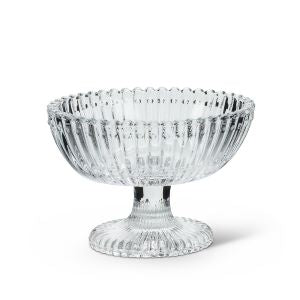 Sometimes you just need a place to put small things and this handy little glass dish is no exception.  Perfect for keys, jewellery, soaps or even the shells and olive pits on your charcuterie board.  It is so versatile you will use it everywhere.  Size: 3