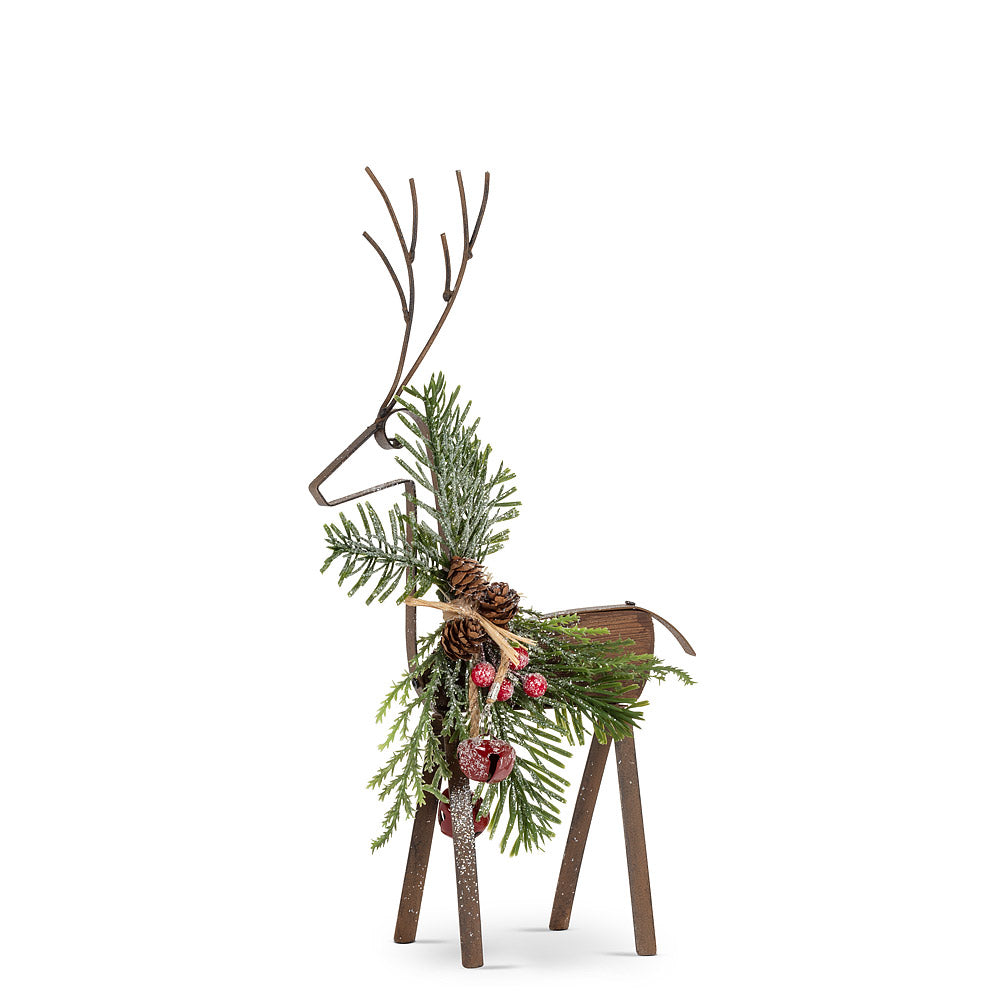 Holiday Decor - Balsam & Bell - Wood & Metal Reindeer