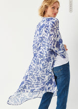 Load image into Gallery viewer, Cover-Up/Kaftan/Kimono - Boho Chic - Blue Floral
