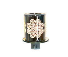 Load image into Gallery viewer, Night Light - Aluminum LED Plug-In with Mandala Design
