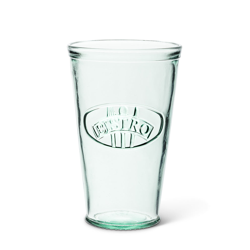Drinkware - Recycled Glass Bistro Style Tumbler - Green Glass