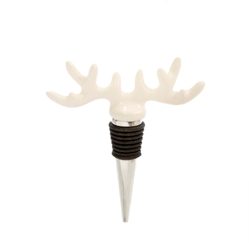This beautifully sculpted antler bottle stopper is made of stainless steel and silicon, making it a simple, yet elegant item. Pair it with any of our coasters for a complete gift.  Makes a great Seasonal gift Size:  4