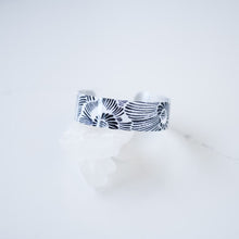 Load image into Gallery viewer, We have picked some of our favourite pieces and paired them with an inspirational saying that resonates with us. We know you will love this piece as much as we do.   Quote inside:  &quot;Be peaceful, be happy, be whole.&quot;  Made of aluminum each cuff is hypo-allergenic, lead and nickel free, with no toxic finishes. Everything is printed with a permanent dye which gives a nice vibrant finish.   Cuffs are super light weight and adjustable allowing them to be molded to fit most sizes.   Each cuff is 3/4&quot; thick
