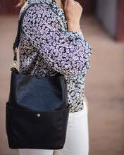 Load image into Gallery viewer, Handbag- Margie Bucket Bag - Black
