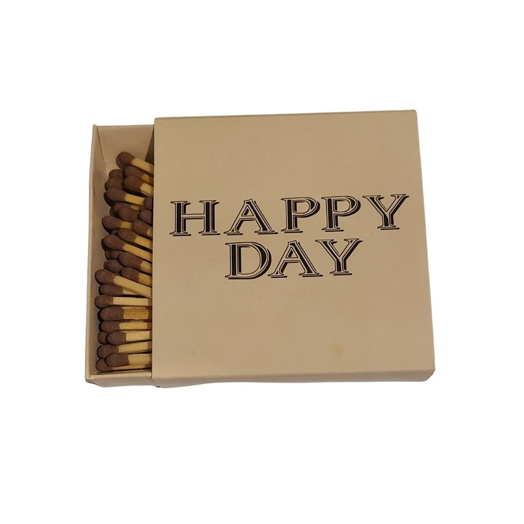 Matchbox - Classic Style Box - Inscribed Happy Day