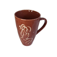 Load image into Gallery viewer, How stunning are these gorgeous mugs!  It captures the Female Silhouette so elegantly with its hand-painted design.  So feminine and beautful.  Perfect for coffee with your friends.  Size:  5&quot; L  Material:  Ceramic  Capacity:  16oz  Colour:  Brown
