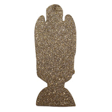 Load image into Gallery viewer, These lovely Cut Out Ornaments are like a window into the beautiful ornaments of Christmases past! The one side features a classic festive character, the other beautiful sparkles — a wonderfully vintage addition to any Christmas tree.   Add them to your gifts for an added special touch.  Size:  4&quot; L x .25&#39; T  Material:  Board.  Shown:  Back of Angel - All Glitter
