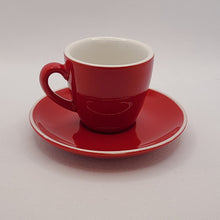 Load image into Gallery viewer, Red, bold and beautiful!  This Espresso gift set is a great addition to any home.    Perfect as a Birthday, Father&#39;s Day, Hostess Gift, or Just Because.  Set Includes:  (1) Red Grosche 3-cup Espresso Machine (2) Red/White Ceramic Espresso Cups and Saucers Gift Wrapping Included With Each Gift Set.  **All items in this set are also sold individually
