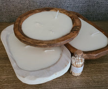Load image into Gallery viewer, Candle - Dough Bowl Oval - Brown 3 Wicks - 2 Scents
