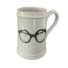 Load image into Gallery viewer, Add to your drinkware collection with these unique beige ceramic beer steins.  Perfect for entertaining on the patio or cottage deck, or chilling in front of the tv.  Pair them with your favourite bottle for a great Father&#39;s Day, Birthday or Just Because gift.  3 styles to choose from. Sunglasses:  18oz  Material:  Ceramic
