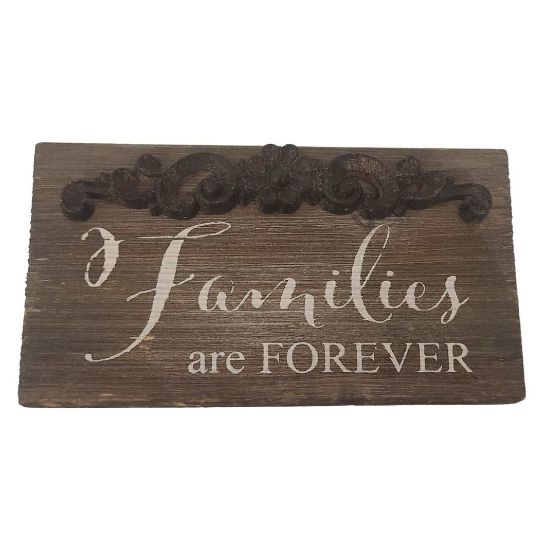 This farmhouse style painted wood plaque with printed 
